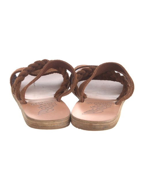 Ancient Greek Sandals Suede Slides