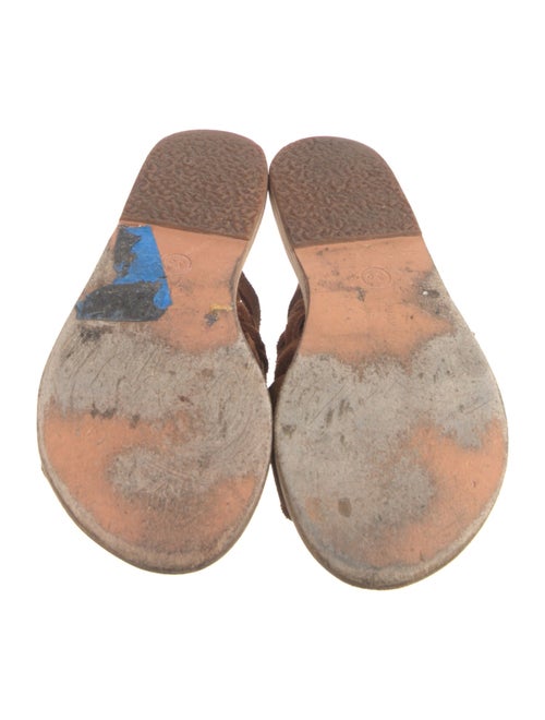 Ancient Greek Sandals Suede Slides