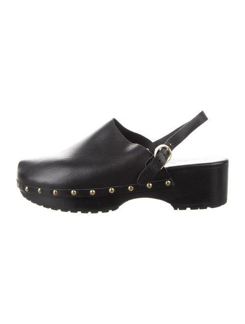 Ancient Greek Sandals Leather Studded Accents Slingback Flats