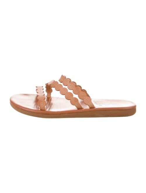 Ancient Greek Sandals Leather Slides