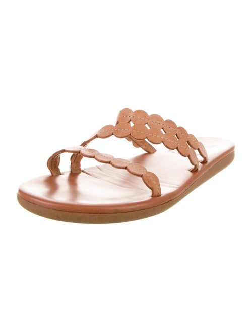 Ancient Greek Sandals Leather Slides
