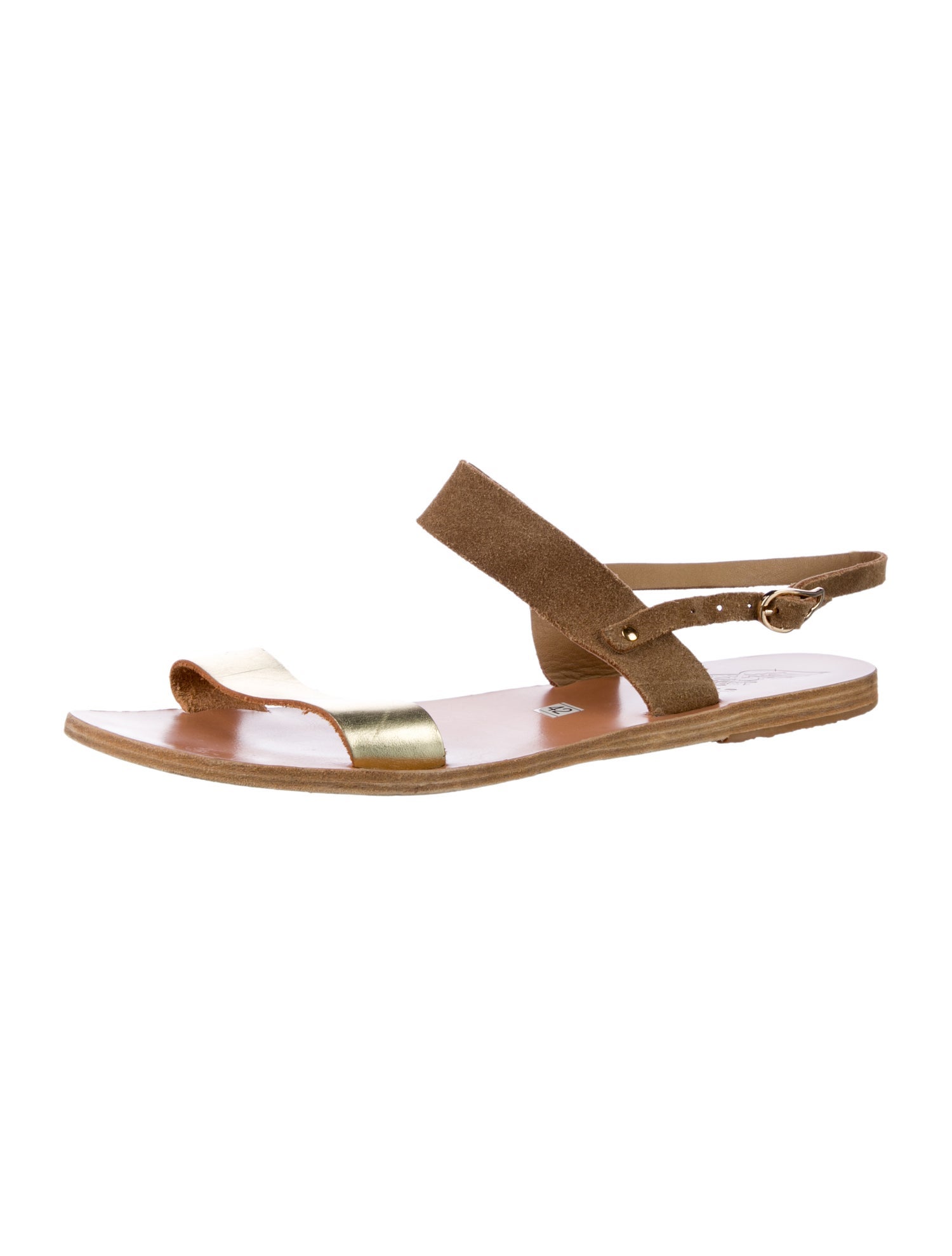 Ancient Greek Sandals Leather Slingback Sandals
