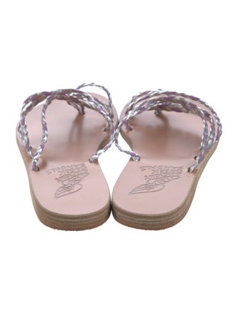 Ancient Greek Sandals Leather Slides