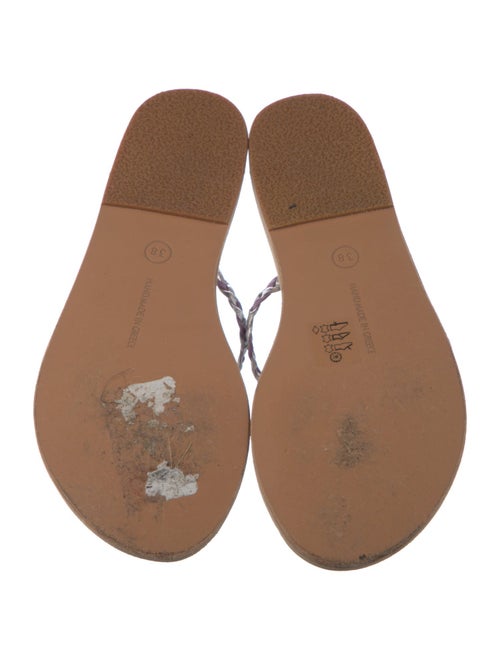 Ancient Greek Sandals Leather Slides