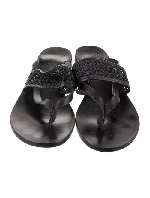 Ancient Greek Sandals Leather Slides