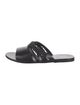Ancient Greek Sandals Leather Braided Accents Slides