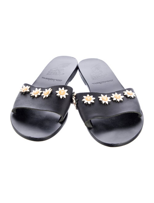 Ancient Greek Sandals Leather Slides