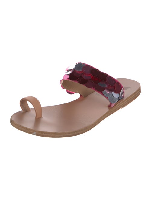 Ancient Greek Sandals Leather Slides