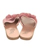 Ancient Greek Sandals Velvet Bow Accents Slides