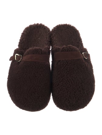 Ancient Greek Sandals Faux Fur Mules