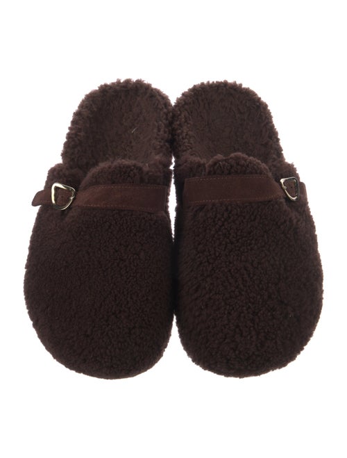 Ancient Greek Sandals Faux Fur Mules