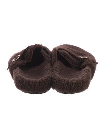 Ancient Greek Sandals Faux Fur Mules