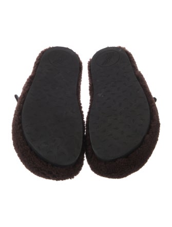 Ancient Greek Sandals Faux Fur Mules