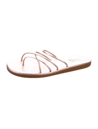 Ancient Greek Sandals Leather Slides