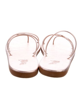 Ancient Greek Sandals Leather Slides