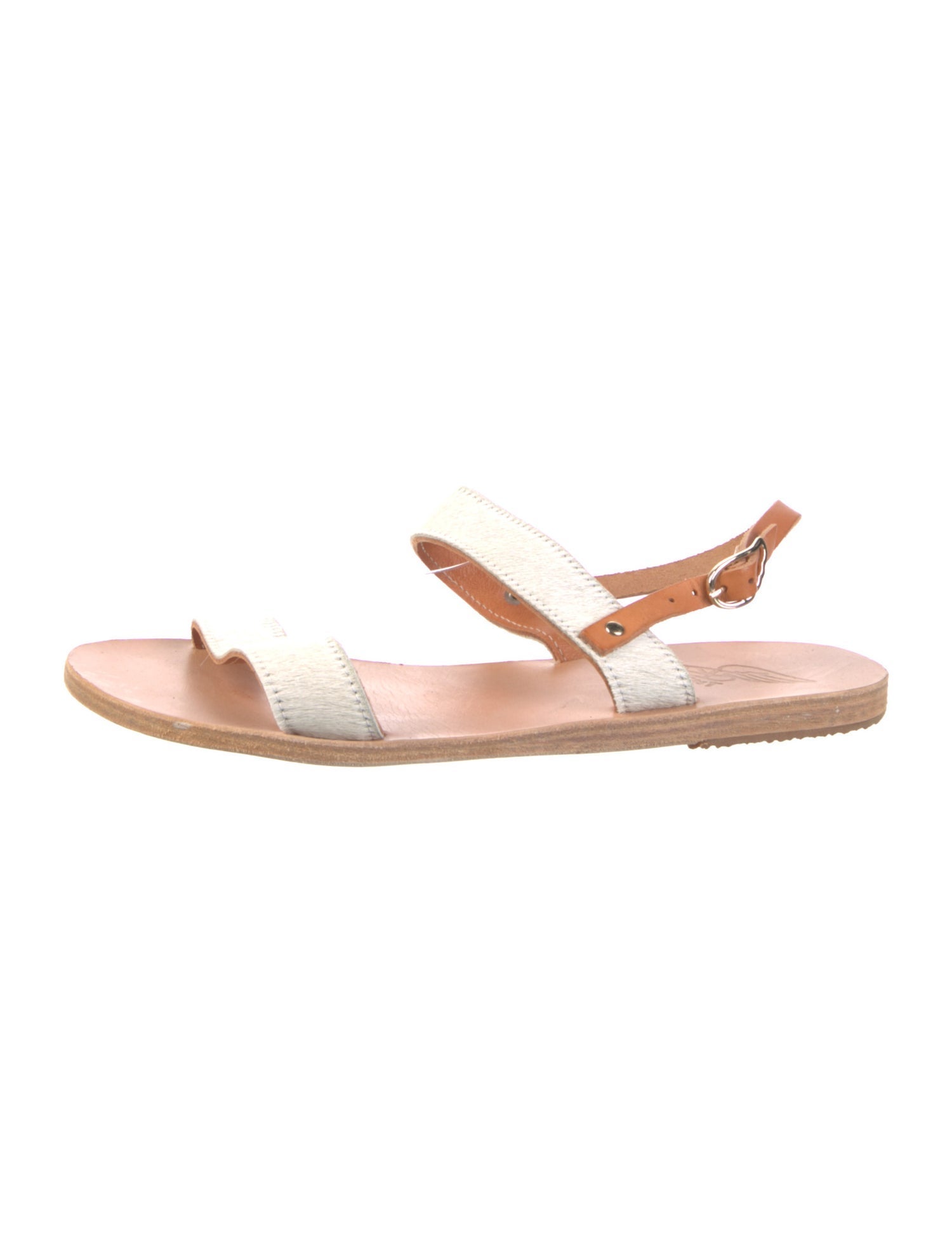 Ancient Greek Sandals Ponyhair Slingback Sandals