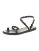 Ancient Greek Sandals Leather Scalloped Accent Sandals
