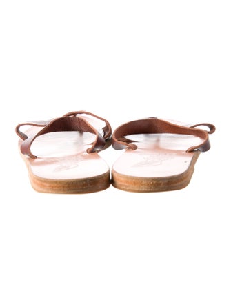 Ancient Greek Sandals Leather Slides