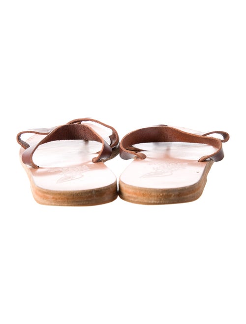 Ancient Greek Sandals Leather Slides