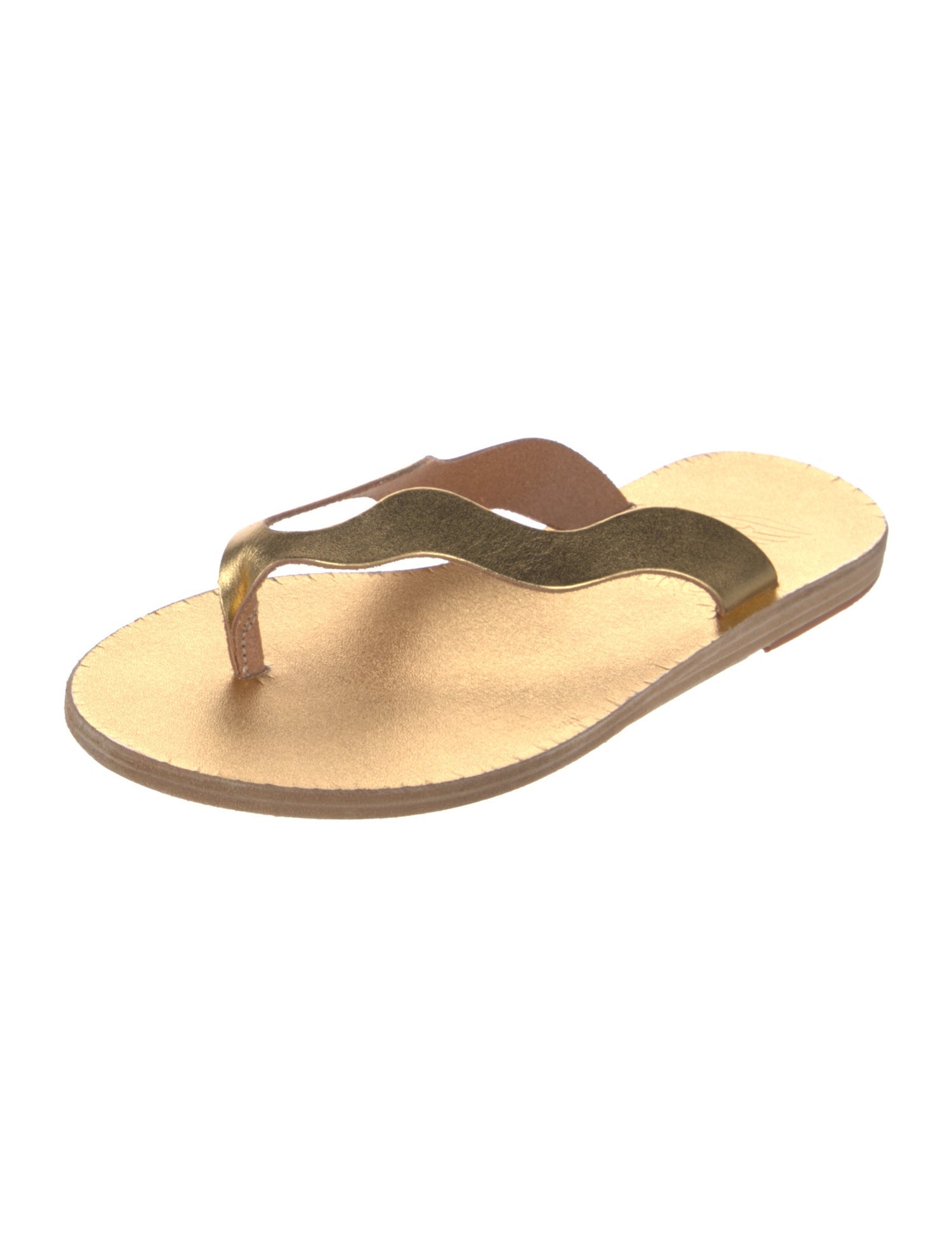 Ancient Greek Sandals Leather Slides
