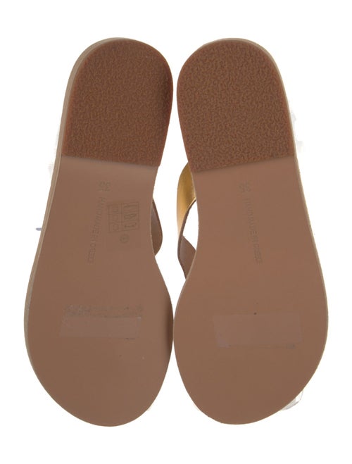 Ancient Greek Sandals Leather Slides