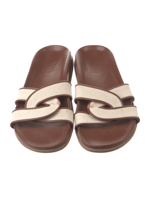 Ancient Greek Sandals Leather Slides