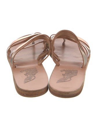 Ancient Greek Sandals Leather Slides