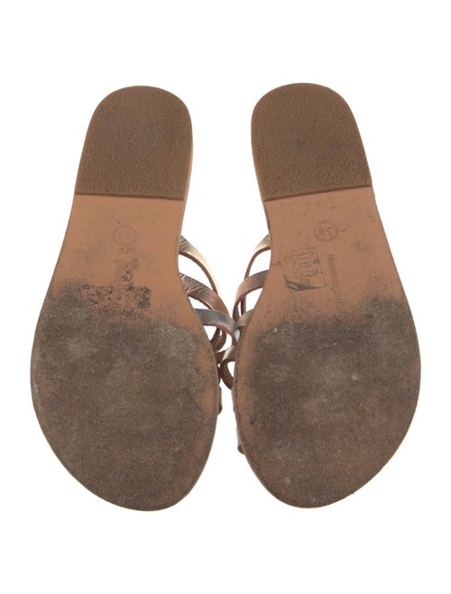 Ancient Greek Sandals Leather Slides