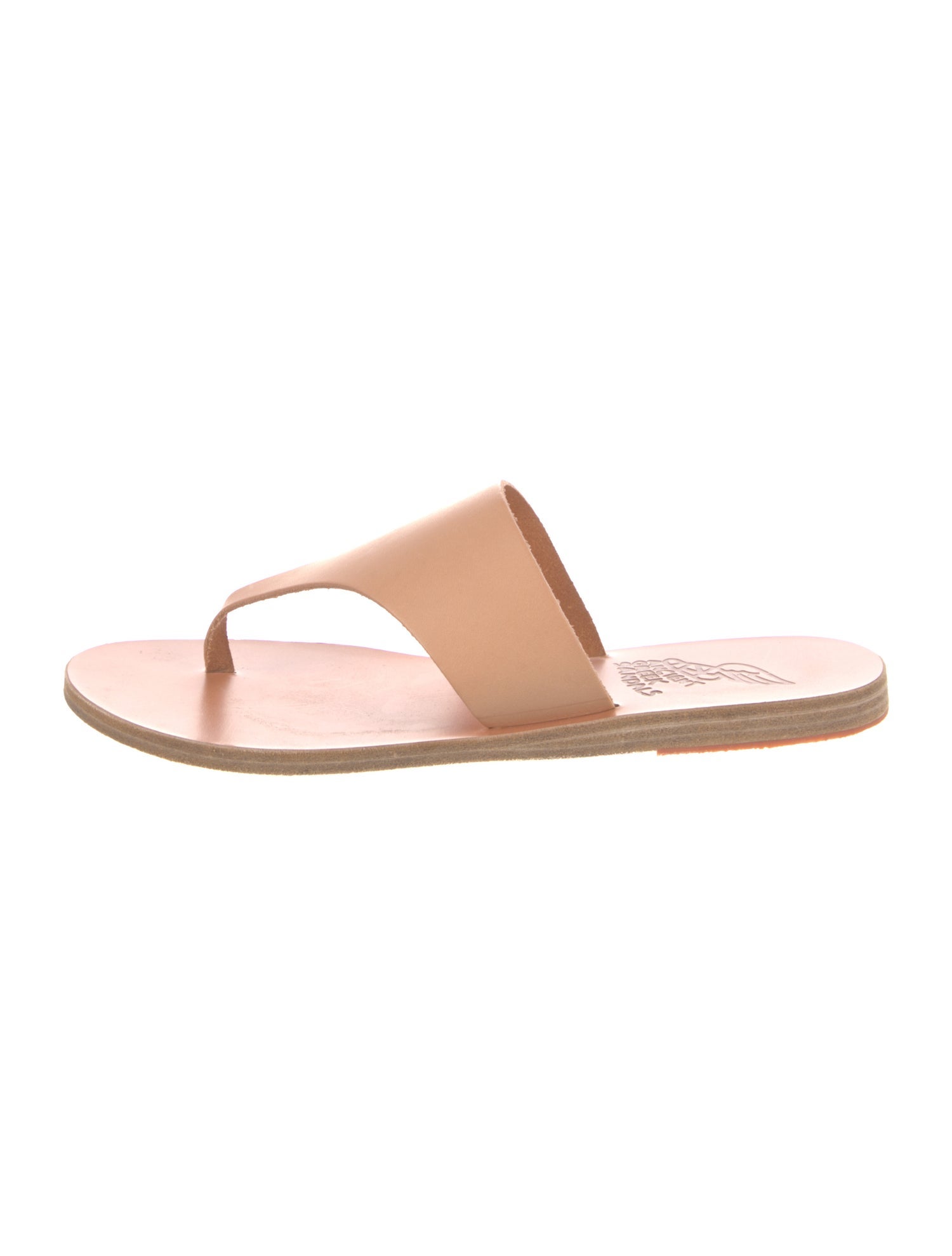 Ancient Greek Sandals Leather Slides