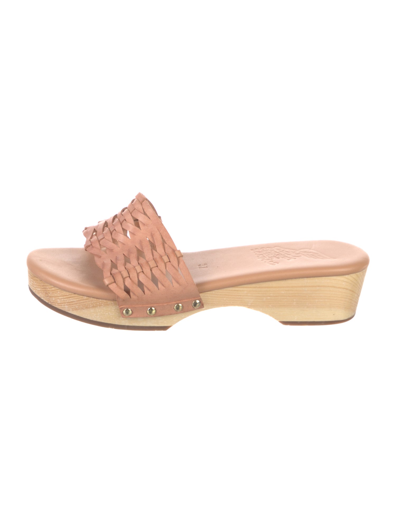 Ancient Greek Sandals Leather Slides