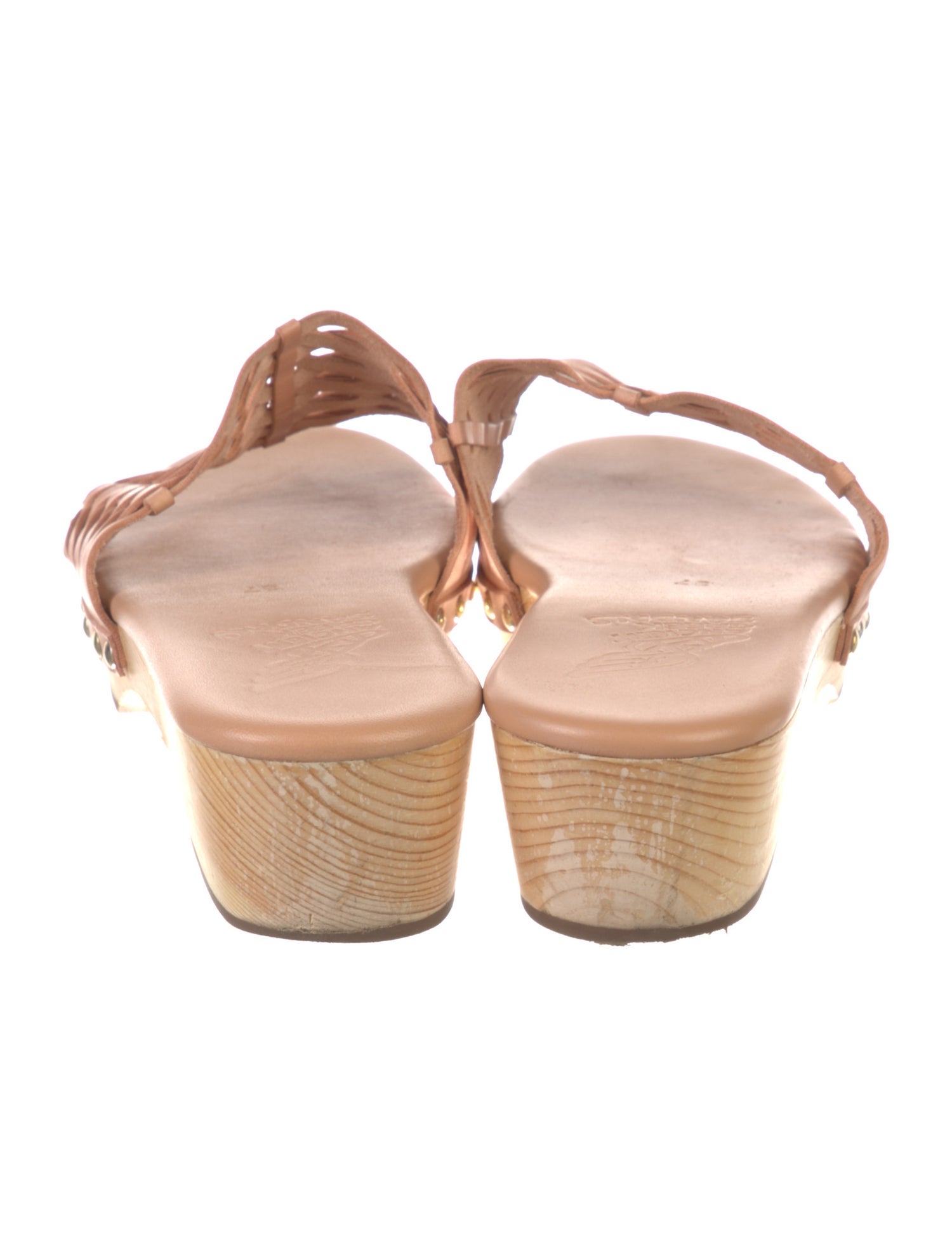 Ancient Greek Sandals Leather Slides