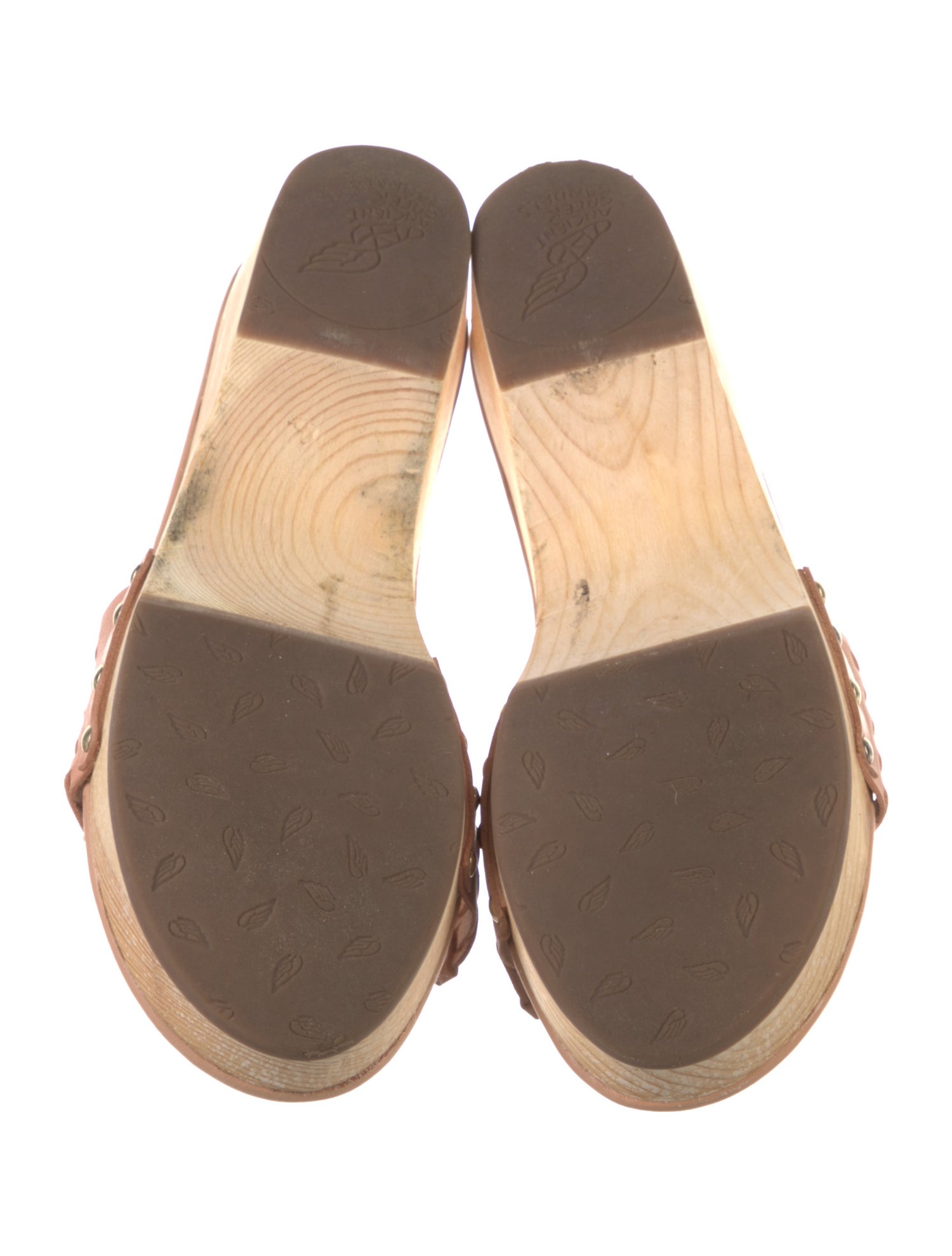 Ancient Greek Sandals Leather Slides