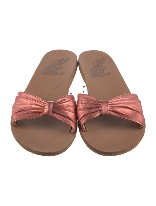 Ancient Greek Sandals Leather Slides