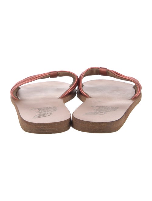 Ancient Greek Sandals Leather Slides
