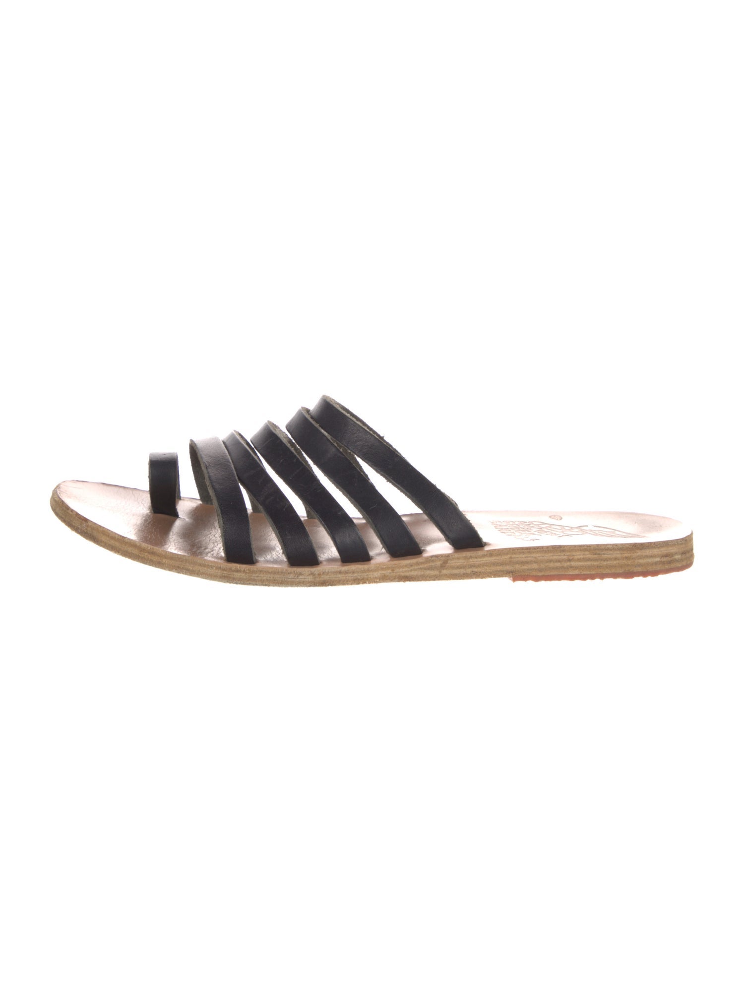 Ancient Greek Sandals Leather Slides