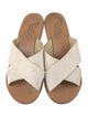Ancient Greek Sandals Leather Lasercut Accents Slides