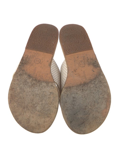 Ancient Greek Sandals Leather Lasercut Accents Slides