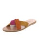 Ancient Greek Sandals Suede Slides