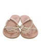 Ancient Greek Sandals Leather Braided Accents Slides