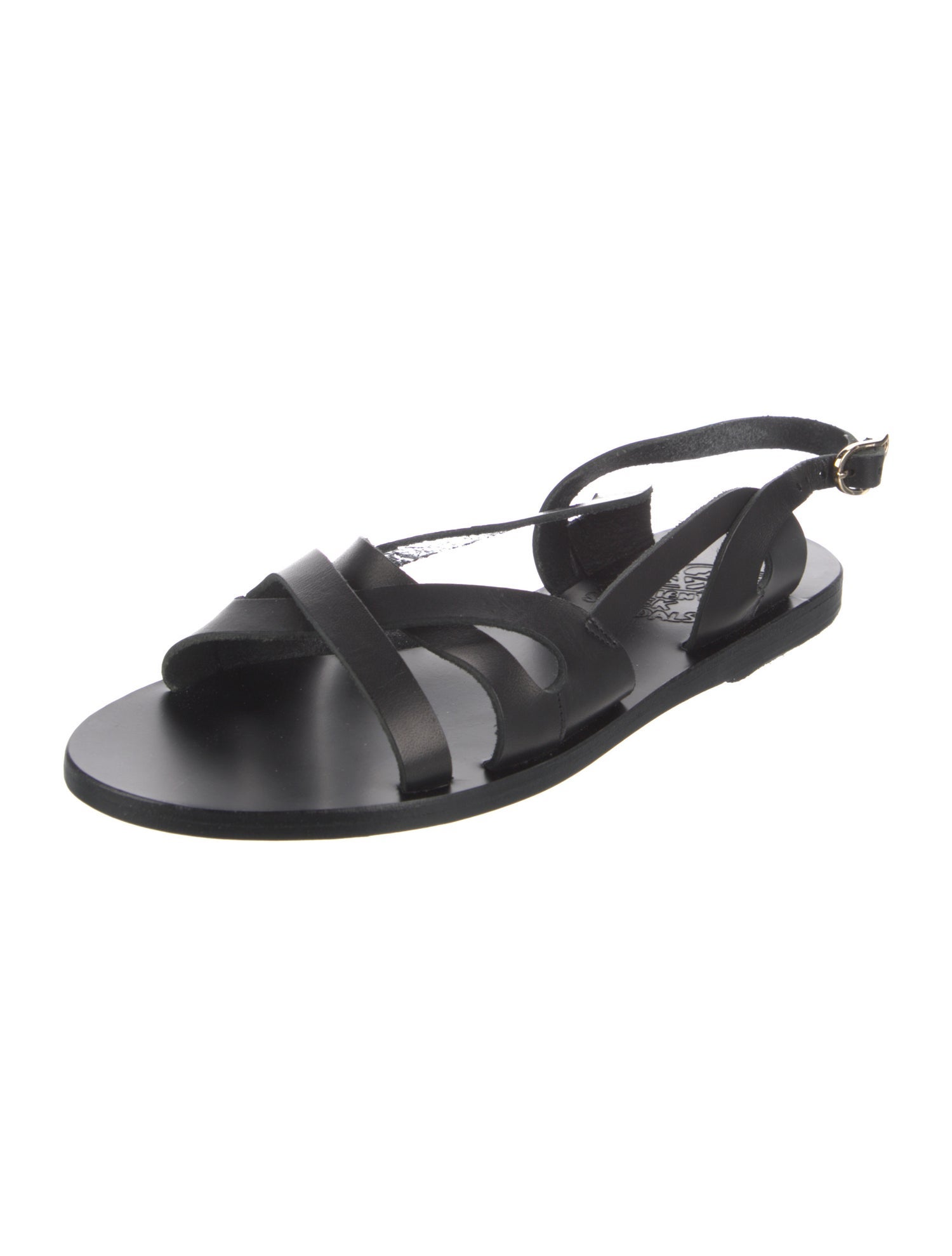 Ancient Greek Sandals Leather Slingback Sandals
