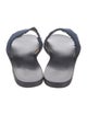 Ancient Greek Sandals Denim Raw-Edge Trim Slides