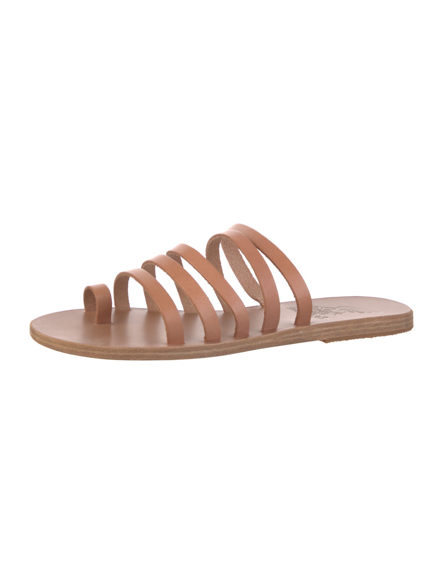 Ancient Greek Sandals Leather Slides