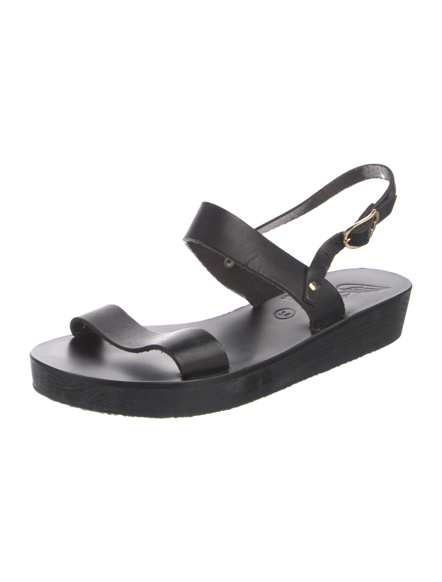 Ancient Greek Sandals Leather Slingback Sandals