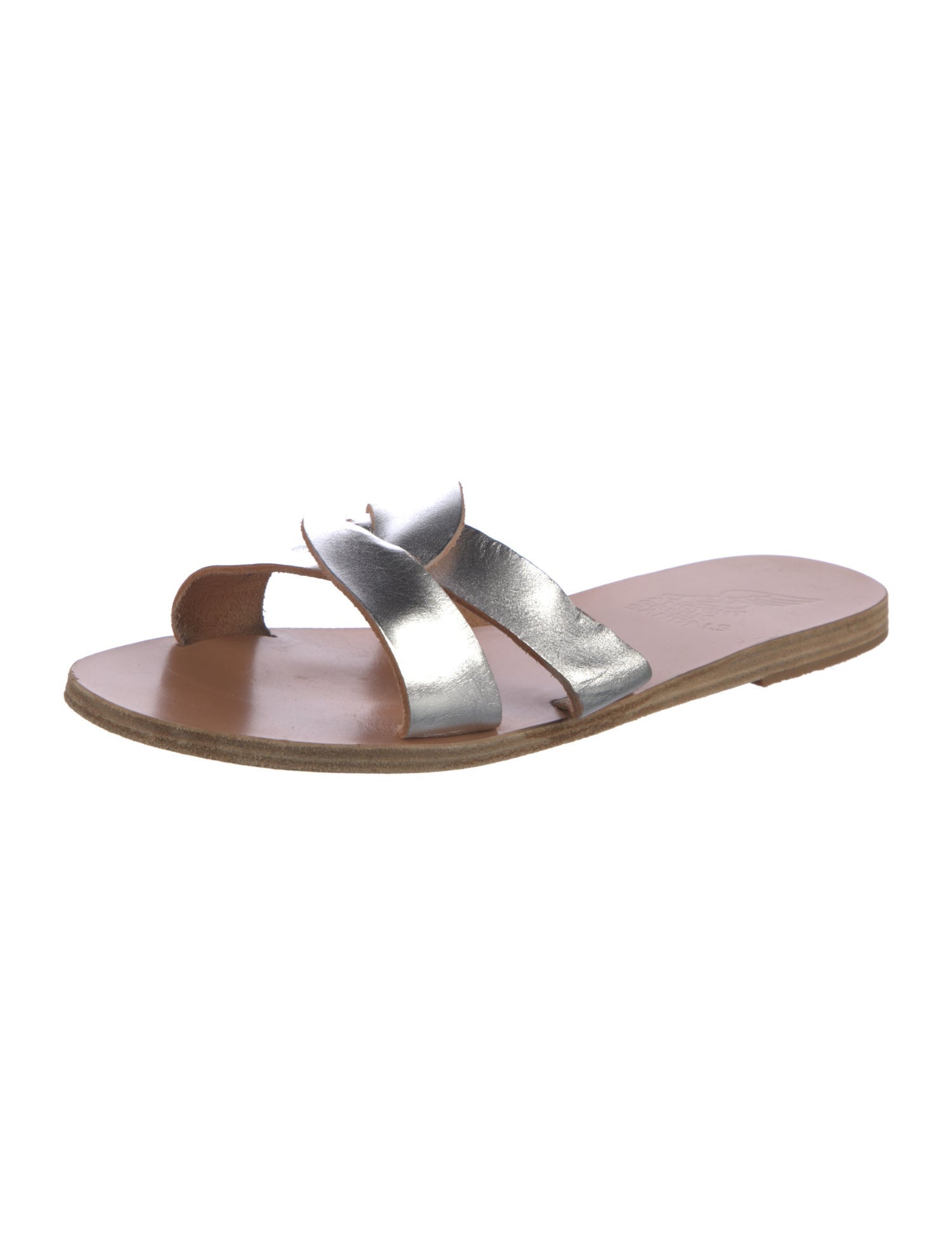 Ancient Greek Sandals Leather Slides