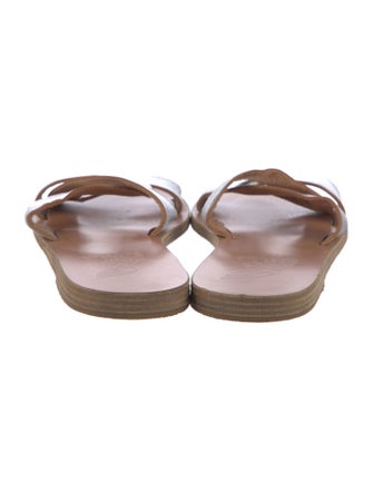 Ancient Greek Sandals Leather Slides