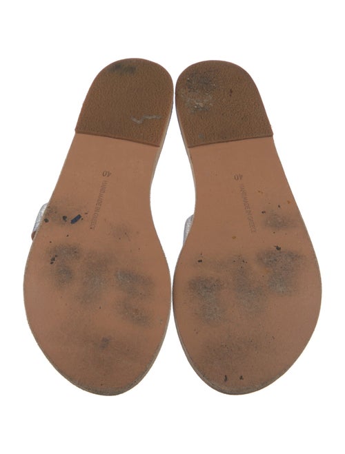 Ancient Greek Sandals Leather Slides