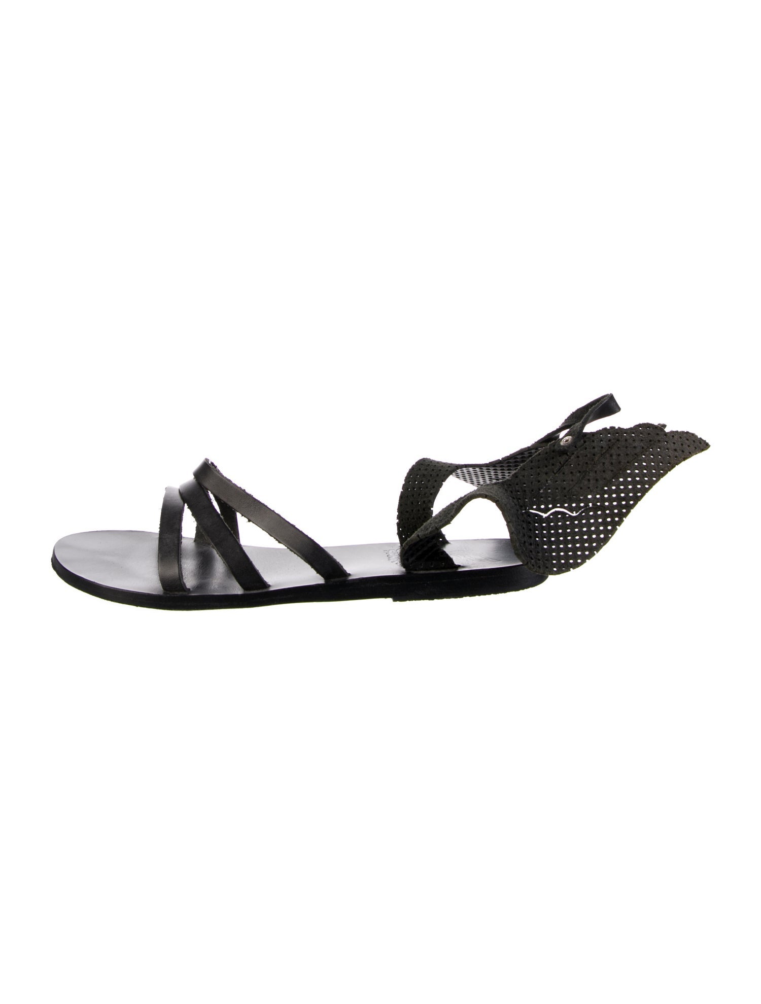 Ancient Greek Sandals Leather Slides