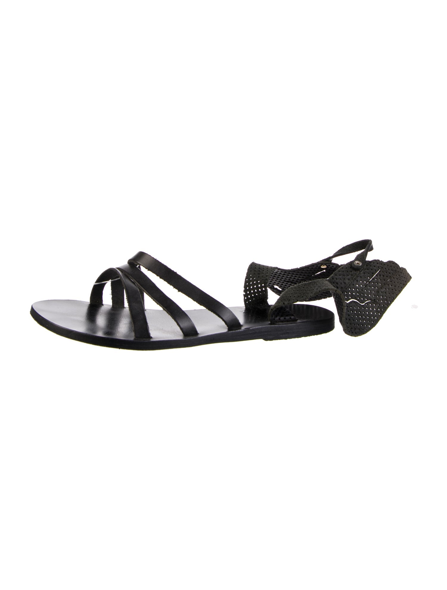 Ancient Greek Sandals Leather Slides