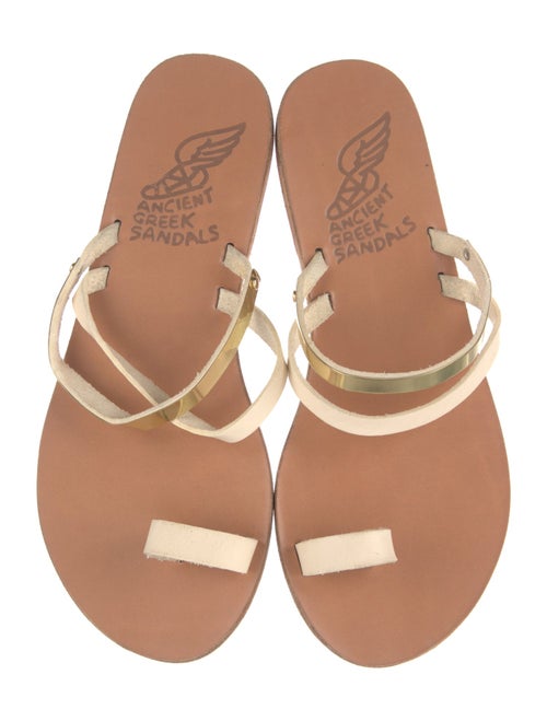 Ancient Greek Sandals Leather Slides