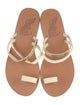 Ancient Greek Sandals Leather Slides